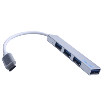 Tip-C Pentru 4 Hub Usb Adaptor Expander Ultra-Subțire Portabil Mini 4-Port pentru Macbook Telefon disc U Gamepad, Mouse, Tastatura