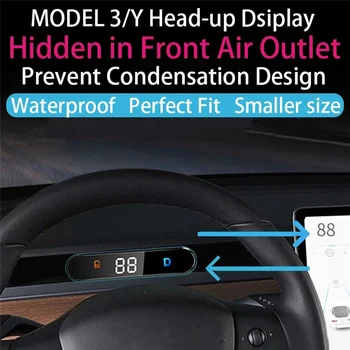 Masina HUD Head-Up Display pentru Modelul 3 Modelul Y tablou de Bord Dedicat Electronice Vitezometru Digital