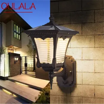 OULALA Perete în aer liber de iluminat Solar Modern cu LED-uri Impermeabil Patio Lampă de Perete Pentru Verandă, Balcon Vila Curte Culoar