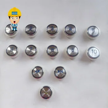 VEDE KA313 Butonul de la Lift Cu Braille Lumină Albastră Rotund Butoane