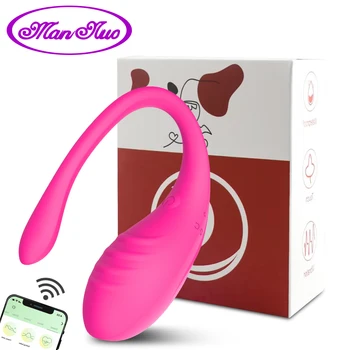 App Vibratoare pentru Femei de Lungă Distanță Bluetooth G Spot Vibrator Purta Vibratoare Ou de sex Feminin Vaginale Mingea Chilotei Jucarii Sexuale pentru Cupluri