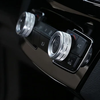 Aer condiționat Buton Audio Buton de Control al Volumului Cerc Decor Inel Capac Pentru BMW 1 2 3 3GT 4 Seria X1(Cu Butonul AUTO)