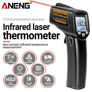 ANENG TH103 Clasa a II-a cu Laser Infraroșu Termometru Senzor de Temperatură Testere Arma -20°C~380℃ Termice Industriale Tub Instrument de Testare