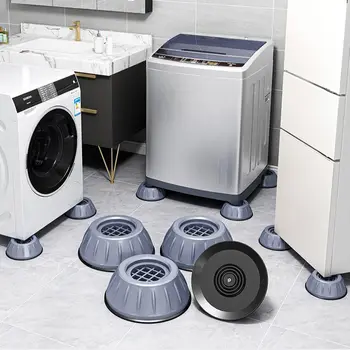 4buc Mașină de Spălat Universal Anti Vibrații Picior Pad anti-Alunecare rezistent la Șocuri Pad Înălțime Creșterea de Umiditate-Dovada Frigider