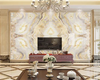 beibehang Personalizate moderne de moda noua pictura decorativa de perete hârtie de aur marmură TV de fundal papel de parede tapet 3d