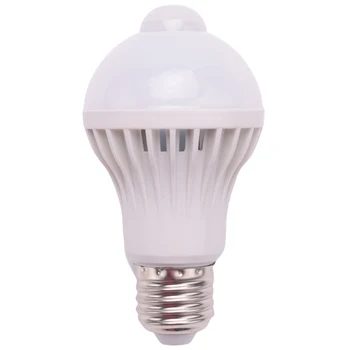 E27 Led Bec Lumina de Mișcare Senzor de Lumină LED-uri Senzor de Mișcare PIR, Lampa Glob de Lumină Bec Lampa de 5W