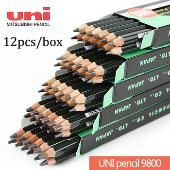 12 Buc/cutie Japonia UNI Creioane 9800 Desen Special Creion Carbune Cutie Creion Rechizite Arta schitei in Creion Papetărie Drăguț