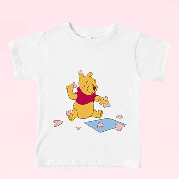 Winnie Serie de Imprimare Copii Disney T Shirt Vara Noi Top Haine 3-8T Dropship Copil Harajuku Rafinat T-Shirt Confortabil Trendy Tees