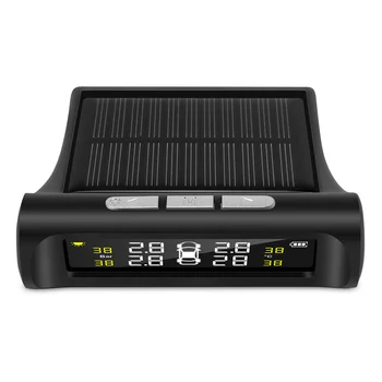 Solar Tpms Presiunea În Anvelope Auto De Alarmă Sistem De Monitorizare 4 Extern Sistem Automat De Alarmă De Presiune În Pneuri Avertizare Temperatura