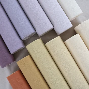 10M de Vis Violet Imitație de piele de Căprioară, Catifea de Culoare Solidă Tapet Modern, Simplu Tapet Non-Țesute High-End Gros Bucle Mari
