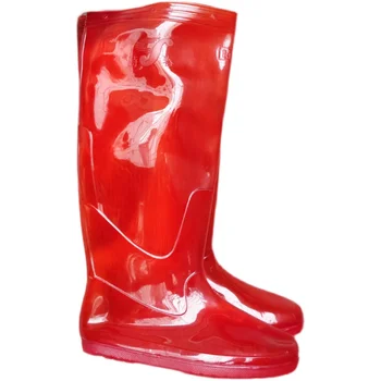 PVC Roșu Moale Cosplay Show Live rezistent la apa de Ploaie Pantofi （1 a 2 dimensiune mai mică atenție atunci când comanda)