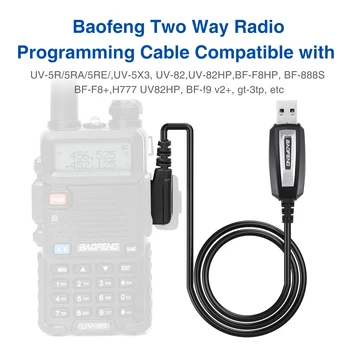 Baofeng 2 Pini Plug Upgrade CH340 USB Cablu de Programare pentru Baofeng UV-5R serise UV-82 BF-888S Kenwood wouxun Walkie Talkie