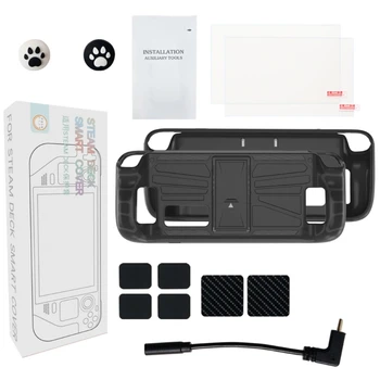 Kickstand Shell pentru Abur pentru Punte, Consola cu Labă de Pisică Joystick Capac Sticla Film Autocolante Cablu Adaptor Instrumente Kit