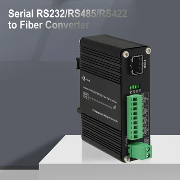 Serial RS232 RS422 RS485 pentru Fibre Converter 100Mbps Optică de Mare Viteză Modem cu Slot SFP 12-48V DC Intrare