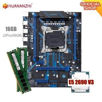 HUANANZHI QD4 Placa de baza kit xeon x99 E5 2690 V3 16GB (2*8G) DDR4 RECC memorie NVME SATA USB 3.0