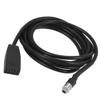 Negru de înaltă Calitate pe 10 Pini de 3,5 mm priza Auto USB AUX IN Cablu Adaptor Pentru E39 E53 BM54 X5 E46