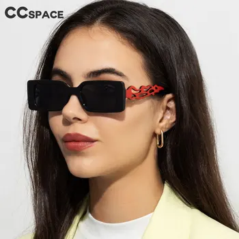 56297 Retro Ochelari De Soare Patrati Bărbați Femei Populare Gol Afară De Flacără În Formă De Ochelari De Soare Sunt Super Cool Nuante De Negru De Sex Feminin Oculos