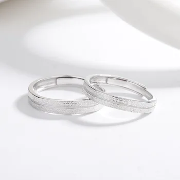2023 Nou 100% S925 Argint Cuplu Ring pentru Bărbați și Femei, Super Spumante Sky Star Inel Simplu Pereche, Cadou de Ziua Îndrăgostiților