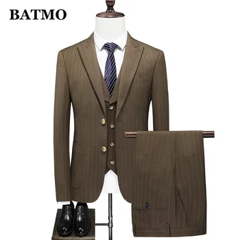 BATMO 2021 nou sosirea primăverii stirped casual, costume barbati,rochii de mireasa,jachete+pantaloni+vesta 6806