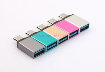 1000pcs USB Adaptor USB-C to USB 3.0 Adaptor de Tip C Convertor USB OTG Tip C Cablu de Încărcare pentru Macbook Samsung Huawei p10