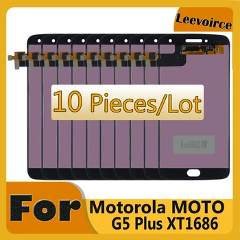 10 Buc Pentru Motorola XT1684 de Afișare Pentru Moto G5 Plus Lcd Touch Panel Screen Digitizer XT1685 XT1687 XT1683 Asamblare Piese