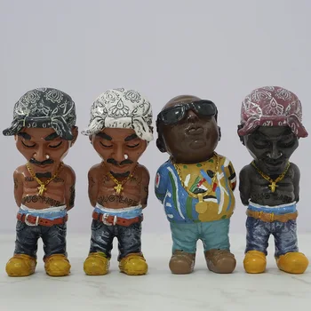 Statuia Conor Tyson Rapper-Ul Star Tupac Figurina Hip Hop Legenda Cool Tip Ornament Desktop Acasă Living Decor De Birou Accesorii