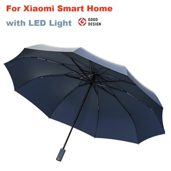 Pentru Xiaomi Smart Home Umbrela Noapte Armat Îngroșat Sunny Umbrelă De Ploaie De Lumină Automată Termocontractibile Pliere Umbrela Mare