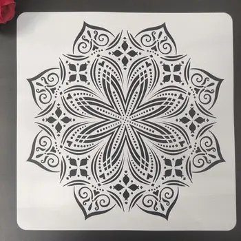 50 * 50cm Mandala, Geometrie DIY Stratificare Sabloane Pictura pe Perete Album de Colorat Relief Album Decorative Șablon pentru pereti