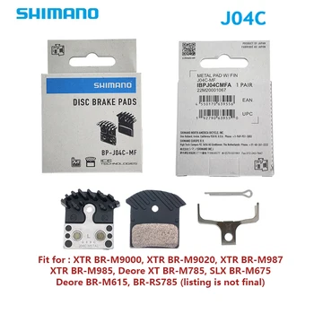 Shimano J04C 1/2/4 Pereche de Plăcuțe de Frână Biciclete de Munte Rășină Plăcuțele de Frână Disc pentru BR-M9000 M9020 M8000 M785 M7000 M675 M6000 M615 M700