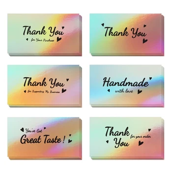 50Pcs Laser de culoare Vă Mulțumesc Carduri Multumesc Pentru Note 
