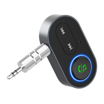 Masina AUX Adaptor Bluetooth-compatibil 5.0 Adaptor Jack de 3,5 mm Audio Wireless Receptor Handsfree Car Kit Pentru Telefon Auto Transmițător