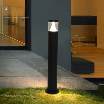 Simplu în aer liber rezistent la apa IP65, 85~265V LED Gazon Lampa Curte Lampa Nordic Vedere Lampă de Grădină Vilă Garden Hotel Gazon Lumina Strada
