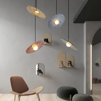 Vintage Simplu Mozaic Lampă de Agățat OZN Ciment Pandantiv cu Led-uri Lumini de Designer Personalizate, Living, Sala de Mese de Iluminat