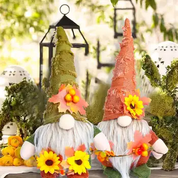 De Paști Floarea-Soarelui Pitici De Gradina Chip De Păpușă Ornamente Cuplu Drăguț Umplute Pitic, Elf Interior Paste Fericit Decor Pentru Casa