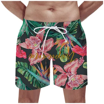 Bărbați Imprimate pantaloni Scurți Noi Hawaiian Beach Moda Respirabil Pantaloni Casual pantaloni Scurți pentru Bărbați Pantaloni Cortos De Hombre шорты мужские