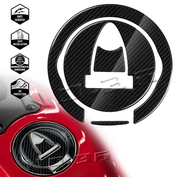 3D Fibra de Carbon Motocicleta Capacul Rezervorului de Combustibil Autocolant Gaz Capac de Protectie Decal Accesorii Pentru Ducati Monster 696 796 S2R Diavel V4