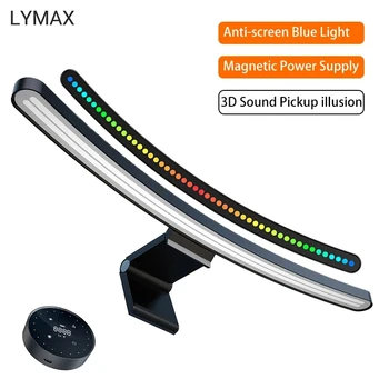LYMAX Ecran Curbat Bara de Monitor Lumină Anti Albastru RGB Cu lumina de Fundal Ecran Lampă de Agățat Inteligent de Protecție a Ochilor de economisire a Energiei de Sunet
