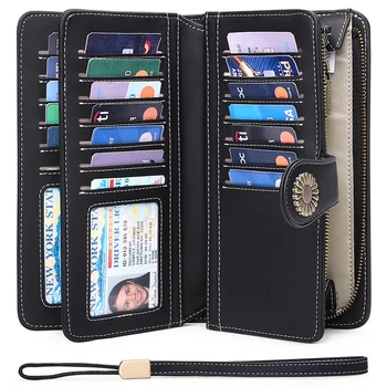 RFID antimagnetic femei portofel Nou Stil Portofel Pu portofel mare capacitate geantă de mână