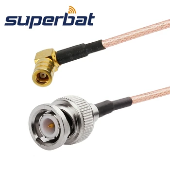 Superbat SMB Masculin Dreptul de Unghi BNC Plug 15cm Cablu Coadă sau Serviciu Personalizat