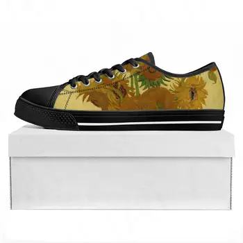 Van Gogh Pictura In Ulei De Floarea-Soarelui Low Top De Înaltă Calitate Pantofi Sport Barbati Doamnelor Adolescenți Pantofi De Panza Pereche De Pantofi Pantofi Personalizate