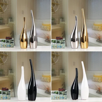 Moderne, Creative, negru și alb vaza Ceramica decor de Masă Artizanat arta vaze Acasă în camera de zi de decorare nunta