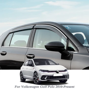 4buc Mașină Windows Copertine Adăposturi Pentru Volkswagen Golf MK7 5G MK8 Polo AW 2010-2023 Fereastra Vizorului Ploaie Soare Garda de Fum Accesorii