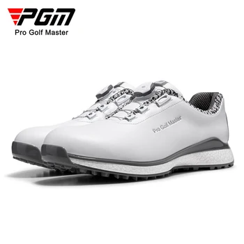 PGM Pantofi de Golf pentru Bărbați Impermeabil Respirabil Pantofi de Golf de sex Masculin de Rotație Șireturile Adidasi Sport Non-alunecare de Formatori XZ262