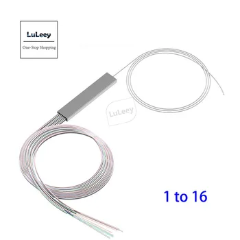 10buc 1 X 16 Fibre Optice Splitter Nu Conector Mini PLC Oțel TubeColor Cablu