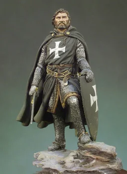 Nevopsită Kit 1/32 54mm Cavaler Ospitalier (1250) 54mm figura Figura Istorică Rășină Kit