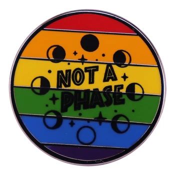 Nu o fază curcubeu gay pride butonul email pin LGBT brosa insigna Rucsac Guler Ace de Pălărie, Bijuterii accesorii