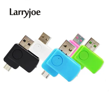 Larryjoe 2 in1 Universal Micro USB 2.0 OTG Adaptor SD TF Card Reader Telefon Antete de Extensie pentru Telefon Android Pentru Calculator