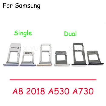 10BUC Pentru Samsung Galaxy A8 2016 2018 A530 A730 A810 Single-Dual Sim Card Slot Tava Suport Sim Card Reader Soclu