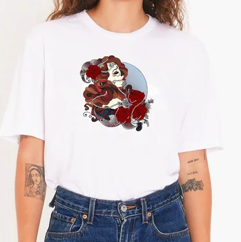 Craniu de zahăr Fete tricou produse personalizate, produse personalizate femei graphic t shirt