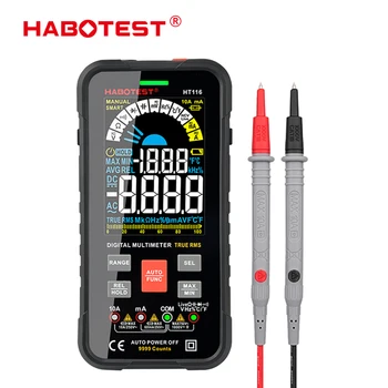HABOTEST HT116 Multimetru Digital 9999 Contează Auto Gama 1000V 10A Tester Metru Ohm Hz Capacitate True RMS Inteligent Multitester